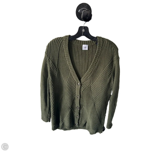 Sweater Cardigan By Cabi In Green, Size: M