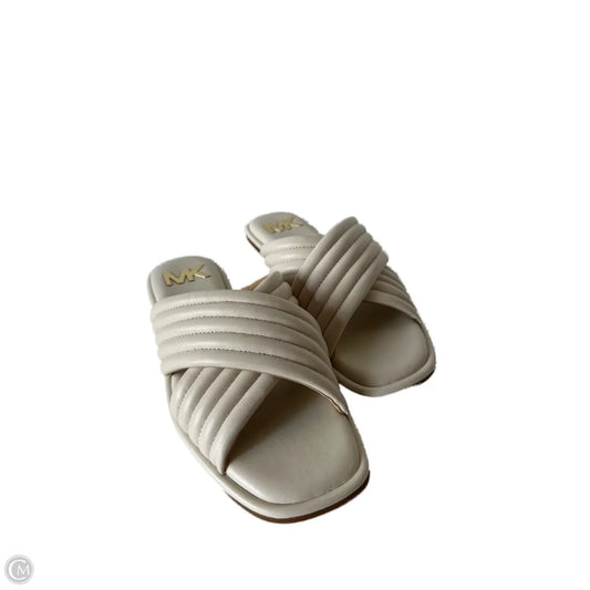 Sandals Flats By Michael By Michael Kors In Cream, Size: 10