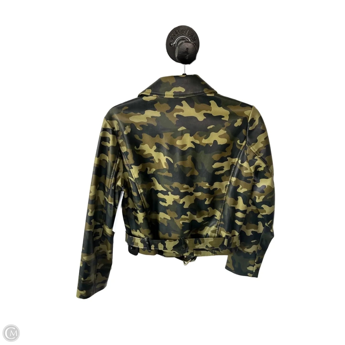 Jacket Moto By Michael By Michael Kors In Green, Size: M