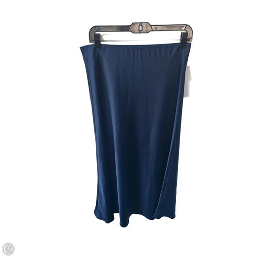 Skirt Midi By Clothes Mentor In Blue, Size: 12