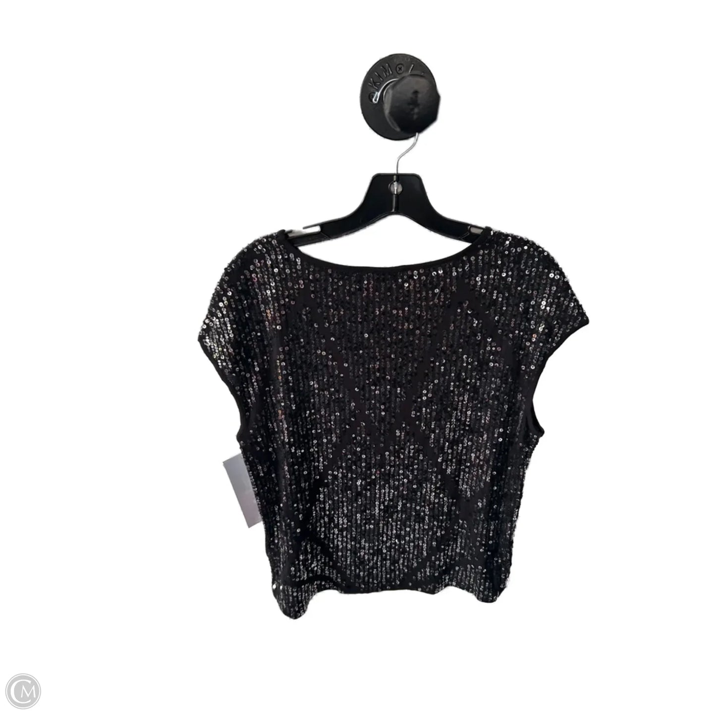Top Short Sleeve By Express In Black, Size: S