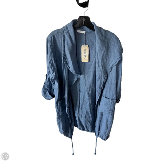 Jacket Utility By Clothes Mentor In Blue, Size: M