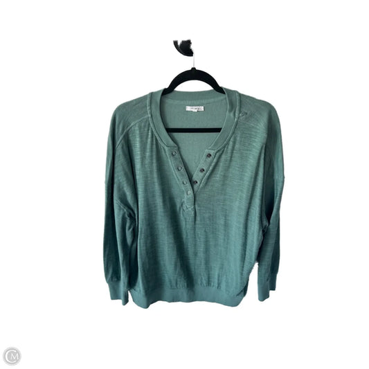 Top Long Sleeve By Maurices In Green, Size: 1x