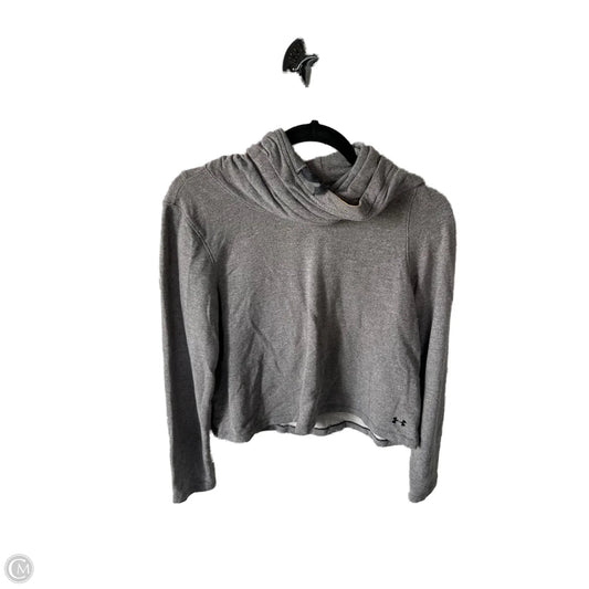 Athletic Sweatshirt Hoodie By Under Armour In Grey, Size: S