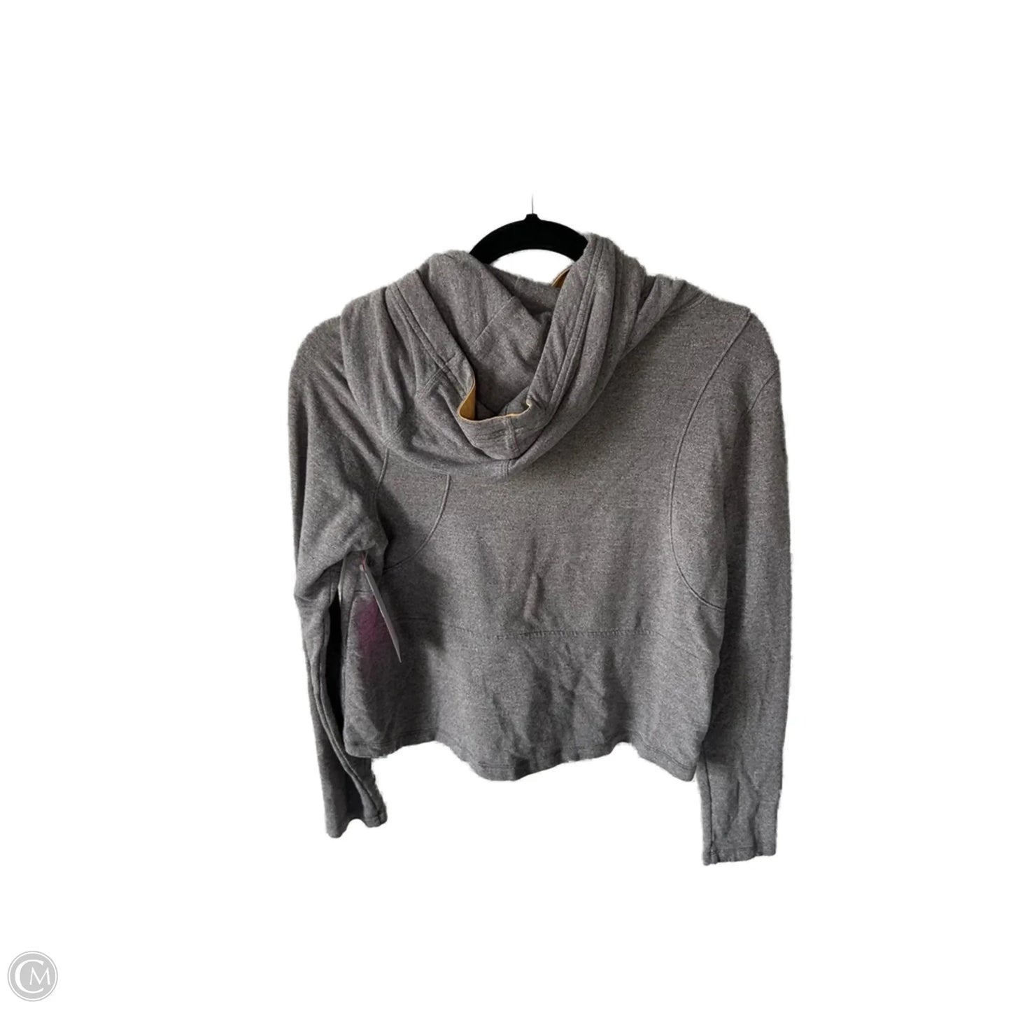 Athletic Sweatshirt Hoodie By Under Armour In Grey, Size: S