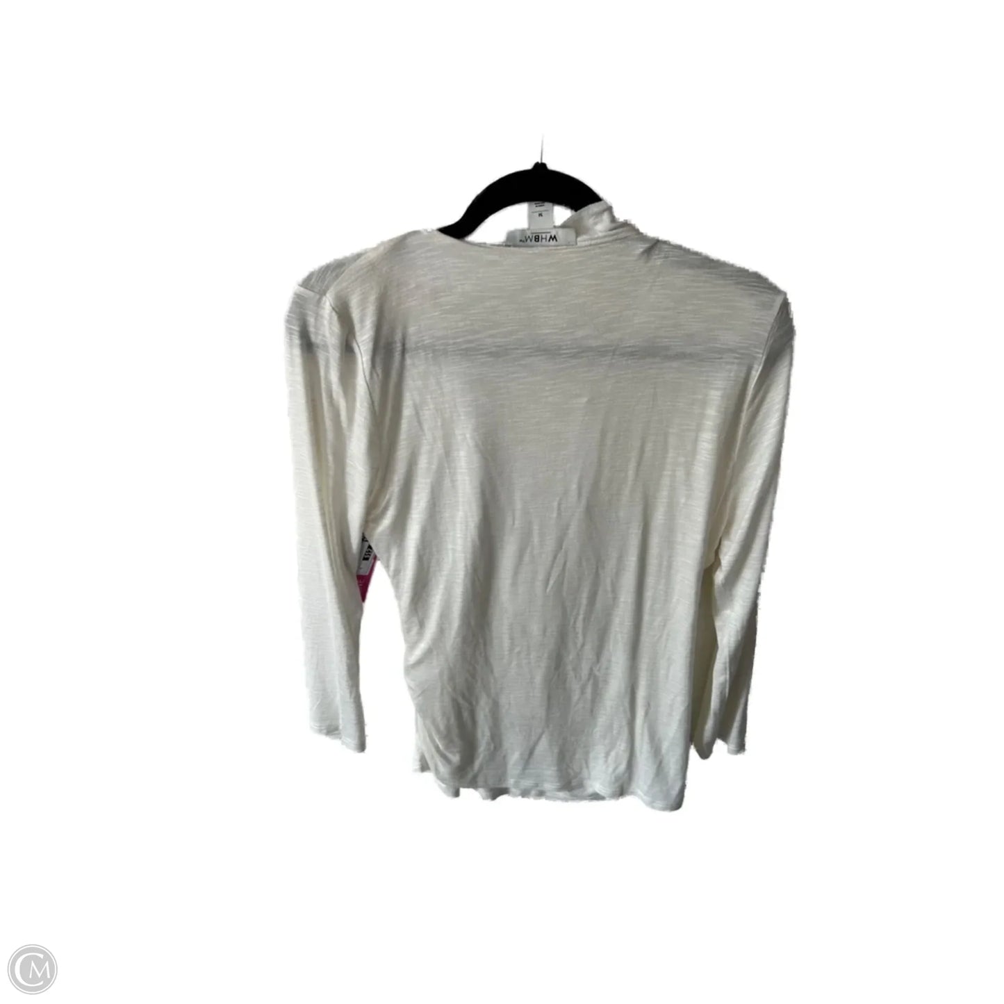 Top Long Sleeve Basic By White House Black Market In White, Size: M