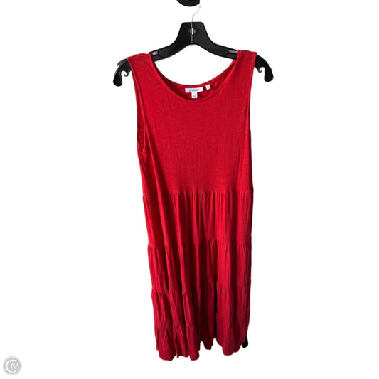 Dress Casual Maxi By Chicos In Red, Size: M