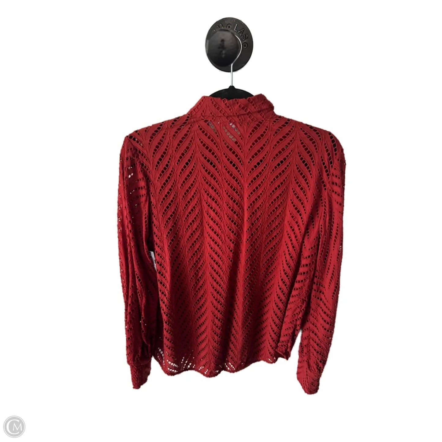 Top Long Sleeve By Chicos In Red, Size: M