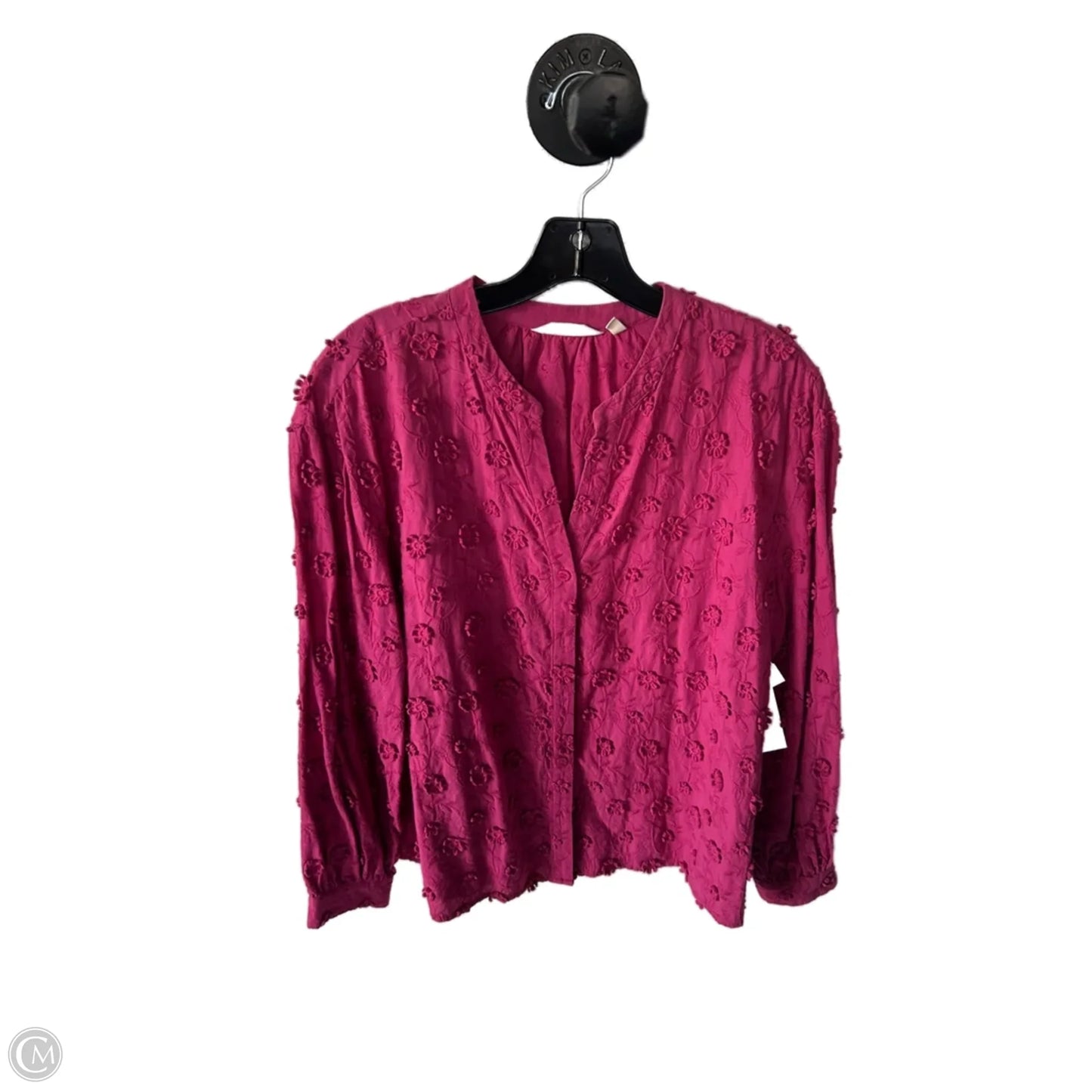 Top Long Sleeve By Soft Surroundings In Pink, Size: L