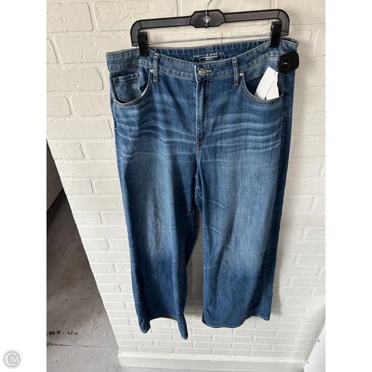 Jeans Wide Leg By Chicos In Blue Denim, Size: 16