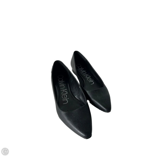 Shoes Flats By Calvin Klein In Black, Size: 6.5