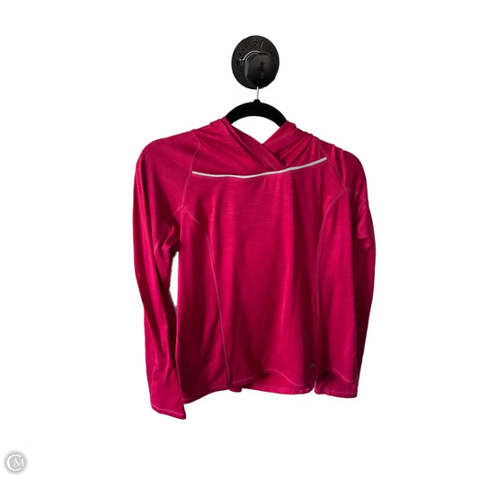 Athletic Top Long Sleeve Collar By Head In Pink, Size: L