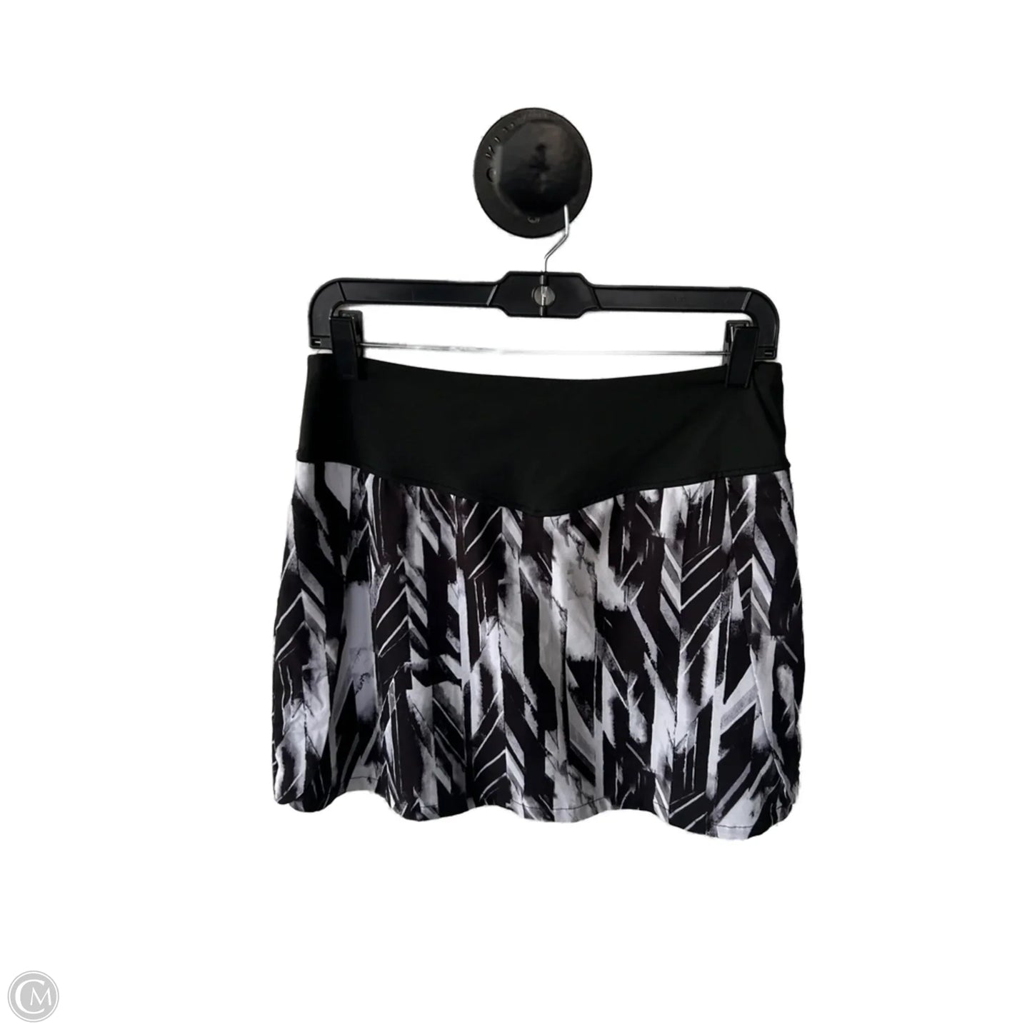 Athletic Skort By Clothes Mentor In Black & White, Size: 8