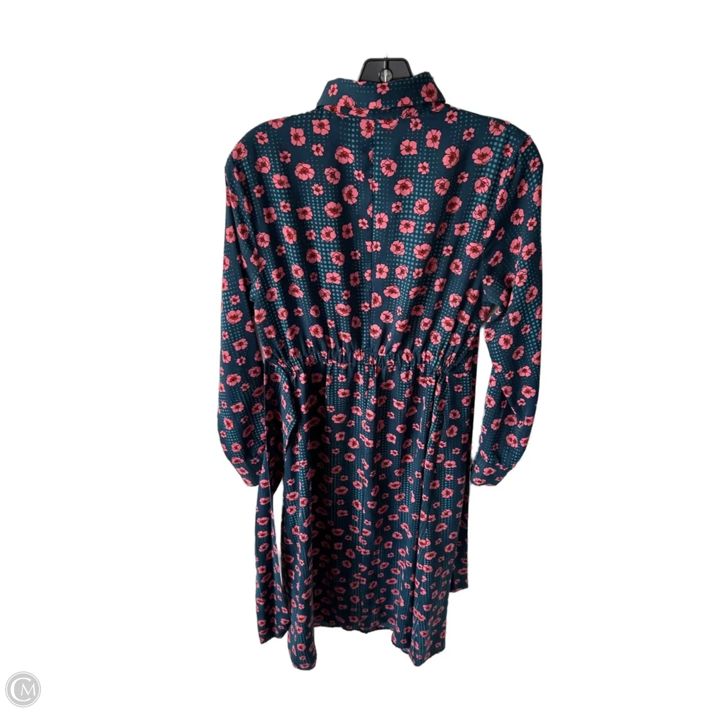 Dress Casual Midi By Melloday In Green & Pink, Size: M