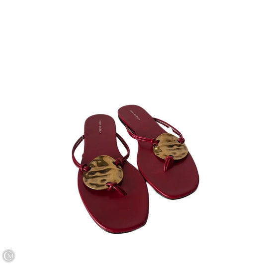 Sandals Designer By Tory Burch In Red, Size: 8