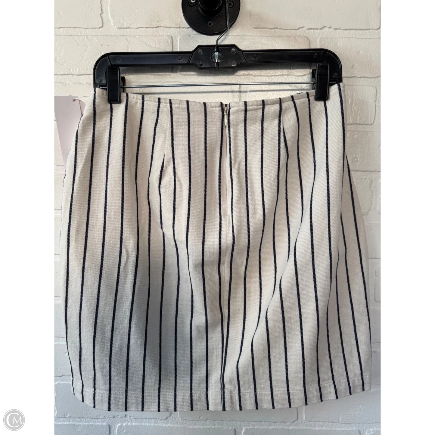 Skirt Mini & Short By Madewell In Black & Cream, Size: 8