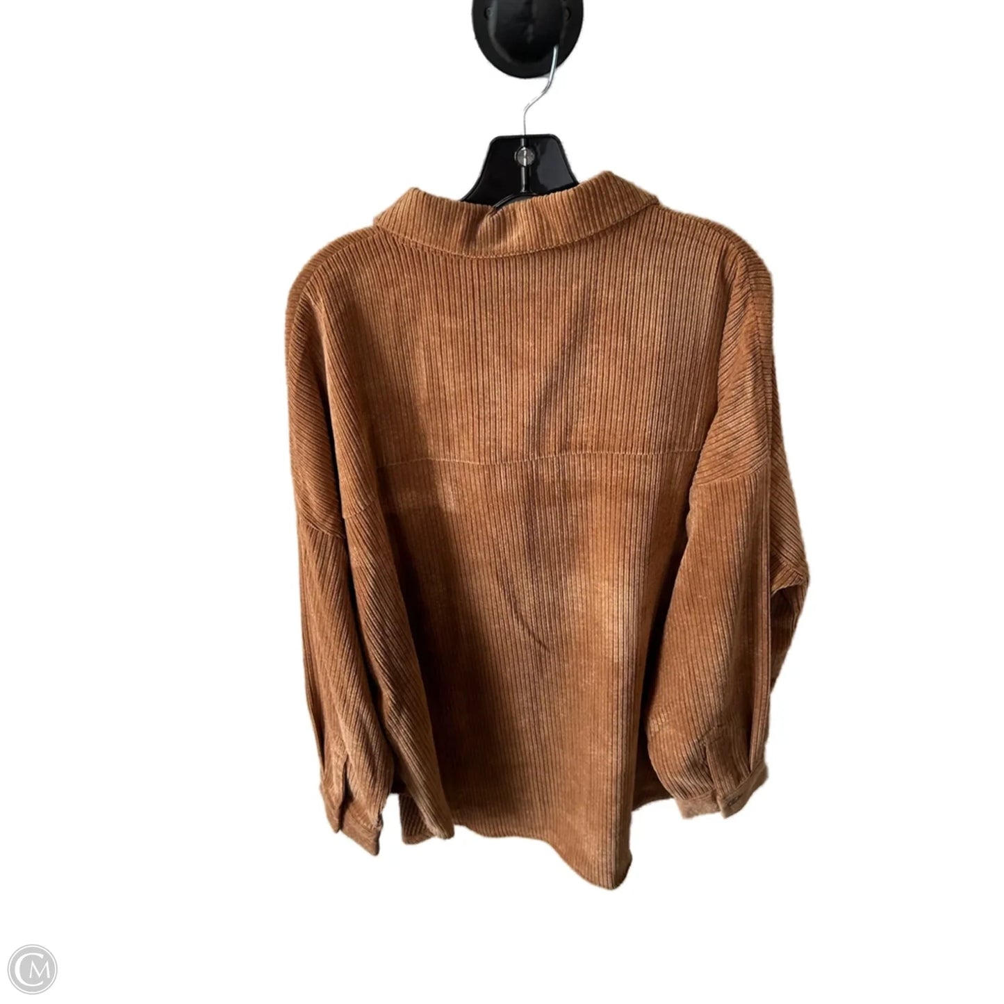 Jacket Shirt By Maurices In Brown, Size: Xxl