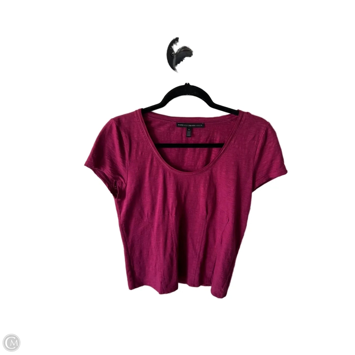 Top Short Sleeve By White House Black Market In Pink, Size: S