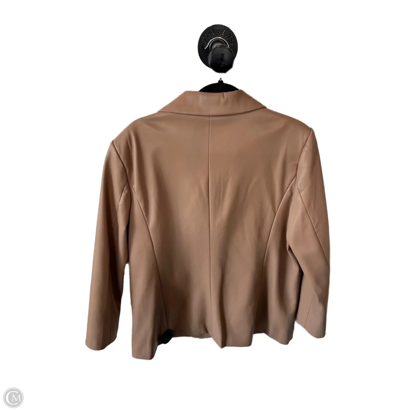 Blazer By T Tahari In Tan, Size: Xl