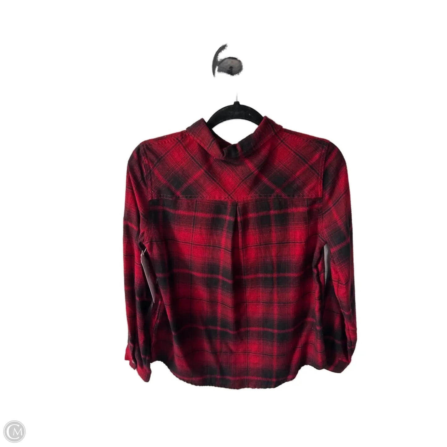 Top Long Sleeve By Maurices In Black & Red, Size: S