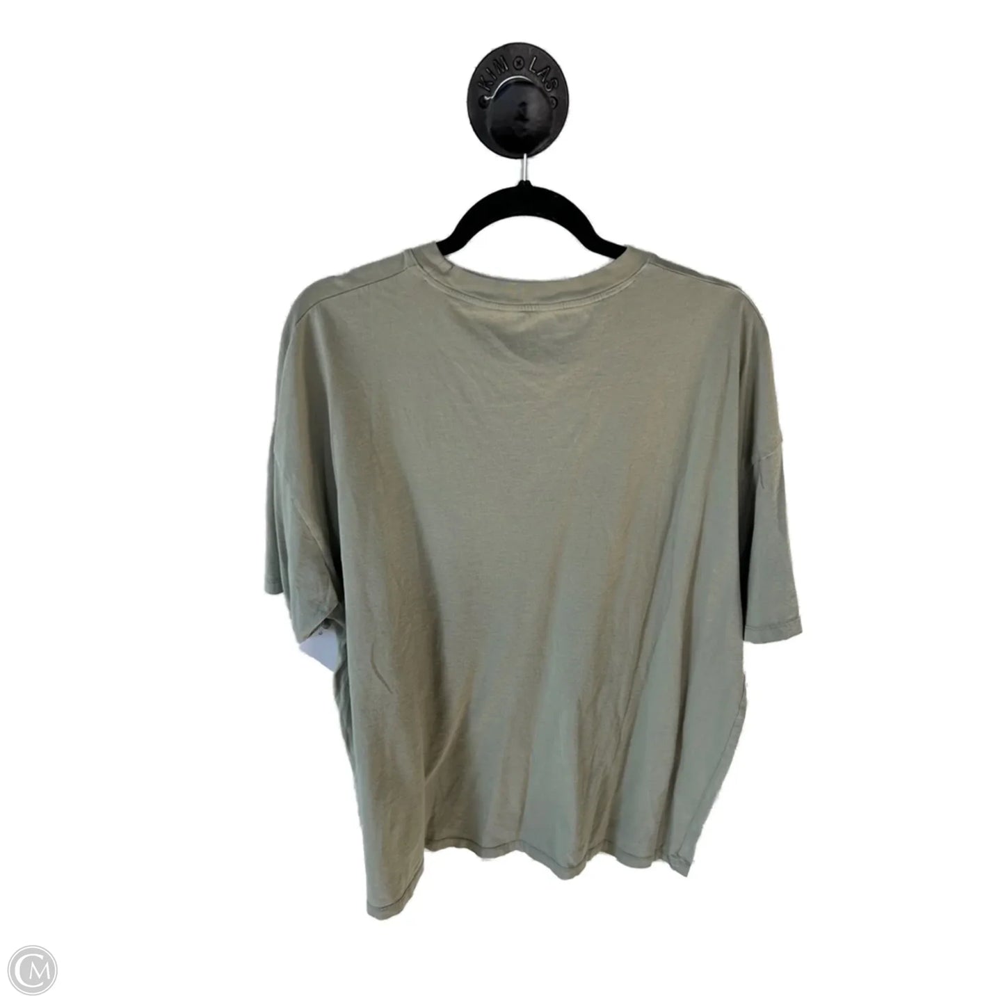 Top Short Sleeve Basic By American Eagle In Green & Red, Size: Xxl