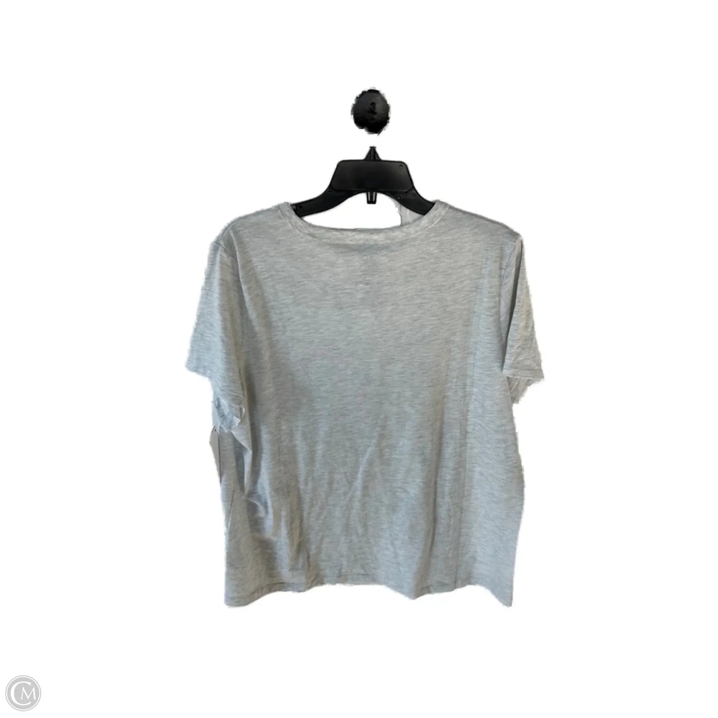 Top Short Sleeve Basic By Clothes Mentor In Grey, Size: 1x