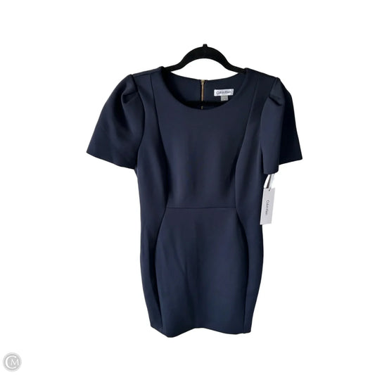 Dress Work By Calvin Klein In Blue, Size: L