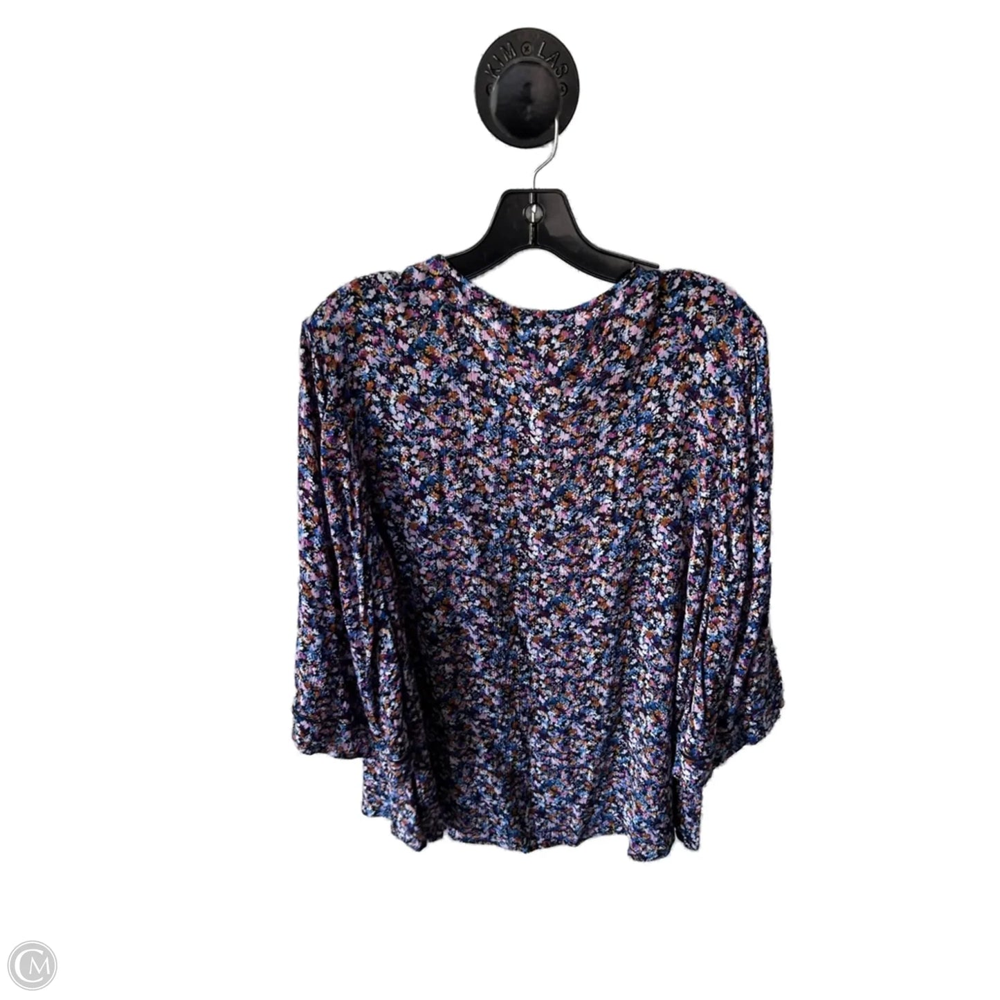 Top 3/4 Sleeve By J. Jill In Blue & Purple, Size: Xl
