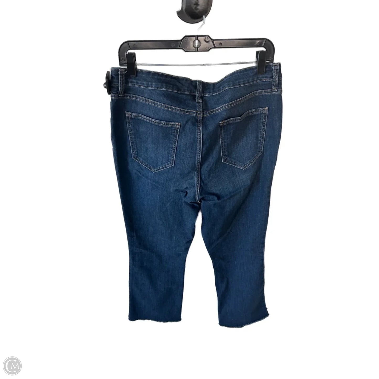 Jeans Flared By Nine West In Blue Denim, Size: 14