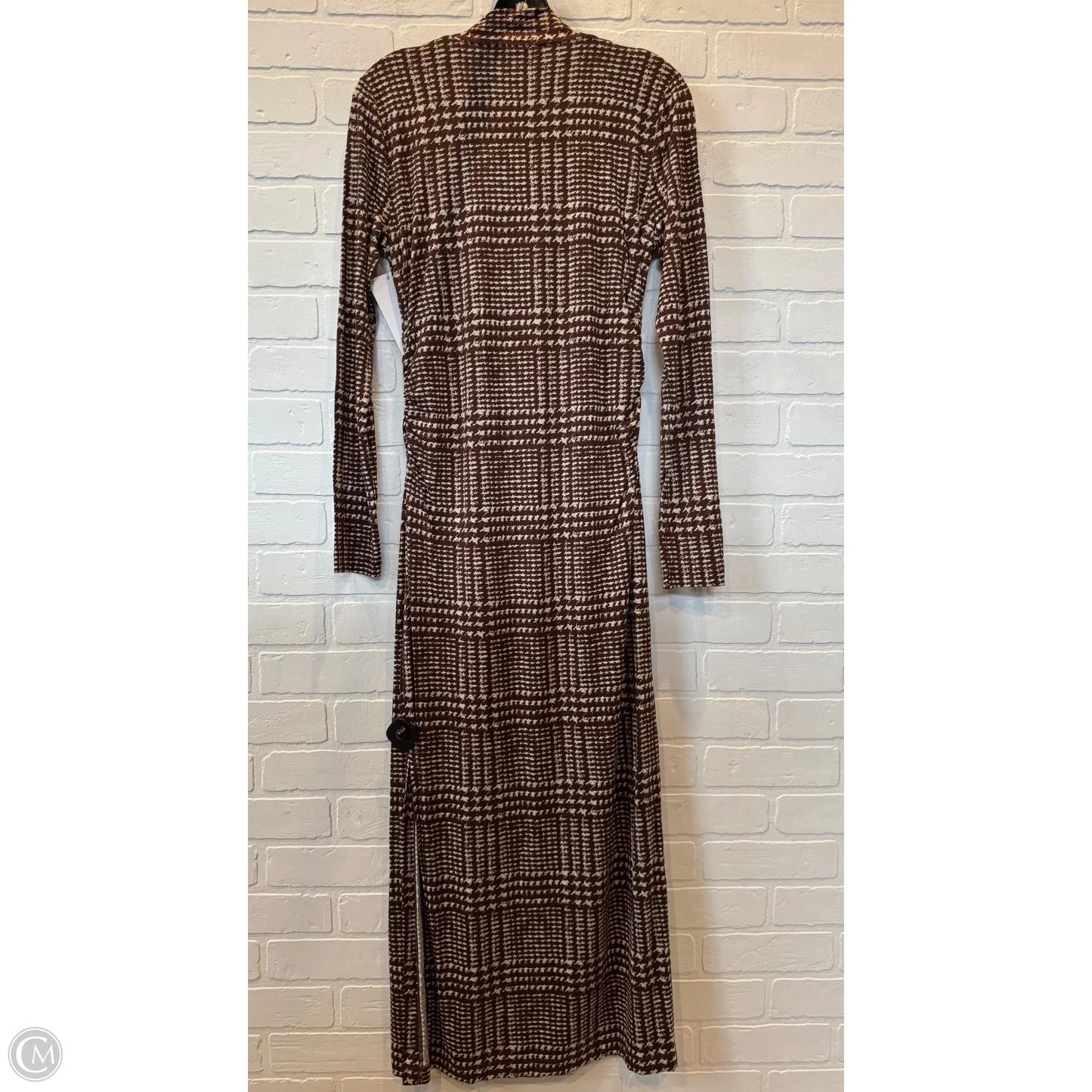 Dress Casual Maxi By Loft In Brown & Cream, Size: M