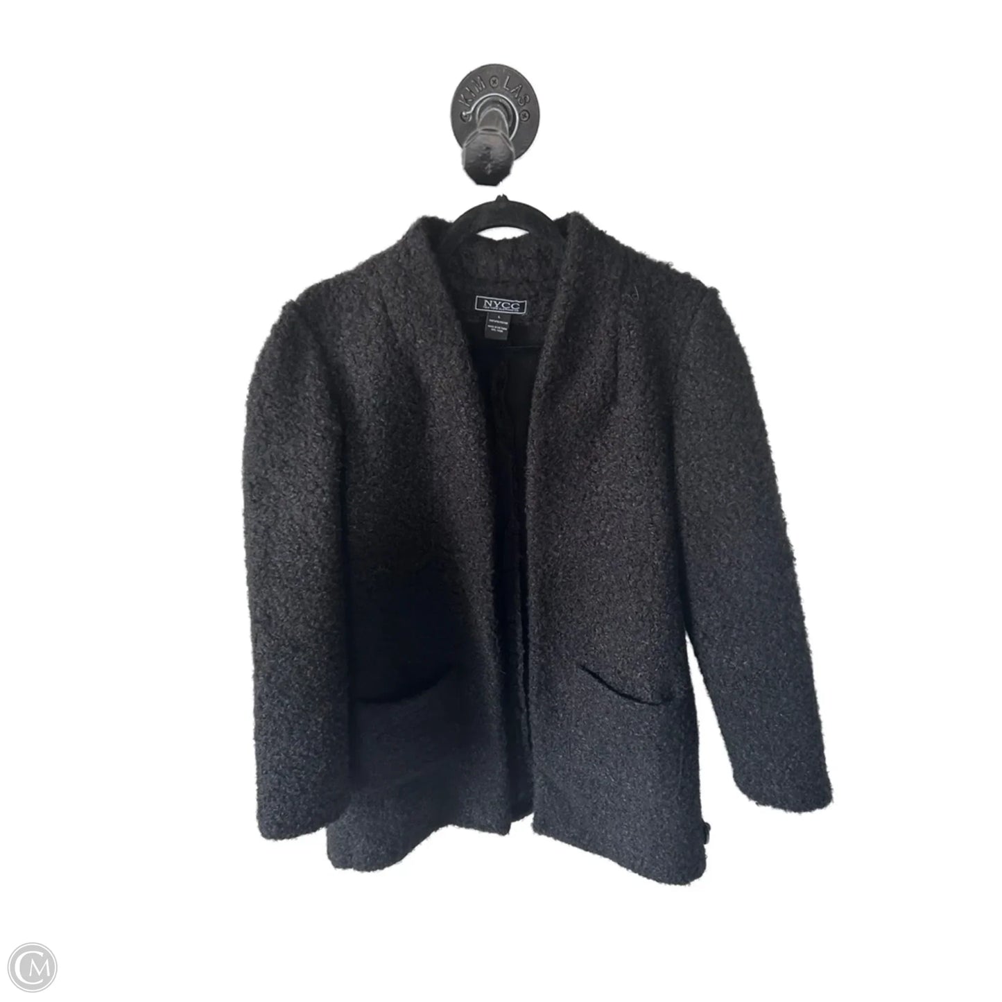 Coat Faux Fur & Sherpa By Nycc In Black, Size: L