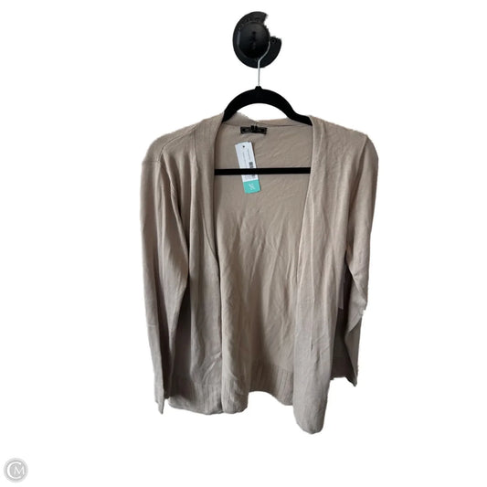 Sweater Cardigan By Clothes Mentor In Tan, Size: M