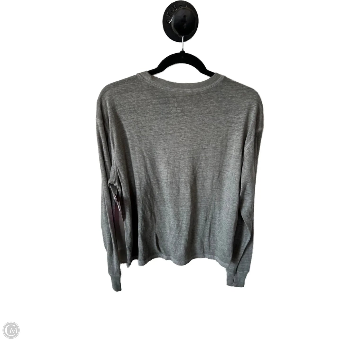 Athletic Top Long Sleeve Crewneck By Free People In Grey, Size: Xs