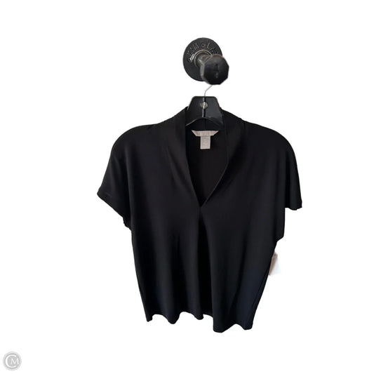 Top Short Sleeve By H&m In Black, Size: S