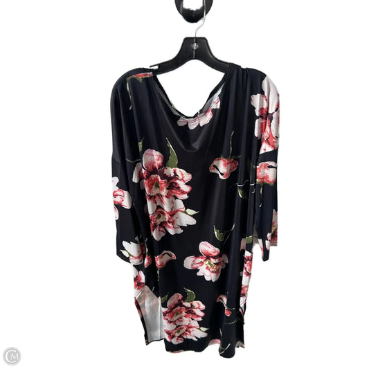 Dress Casual Maxi By Cme In Black & Pink, Size: L