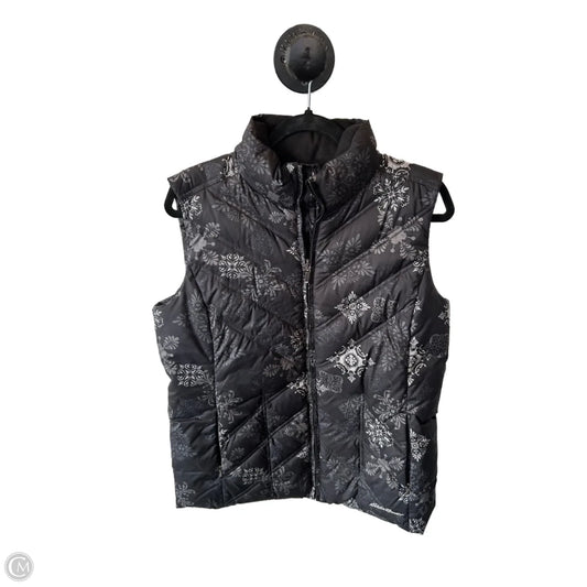 Vest Puffer & Quilted By Eddie Bauer In Grey, Size: L