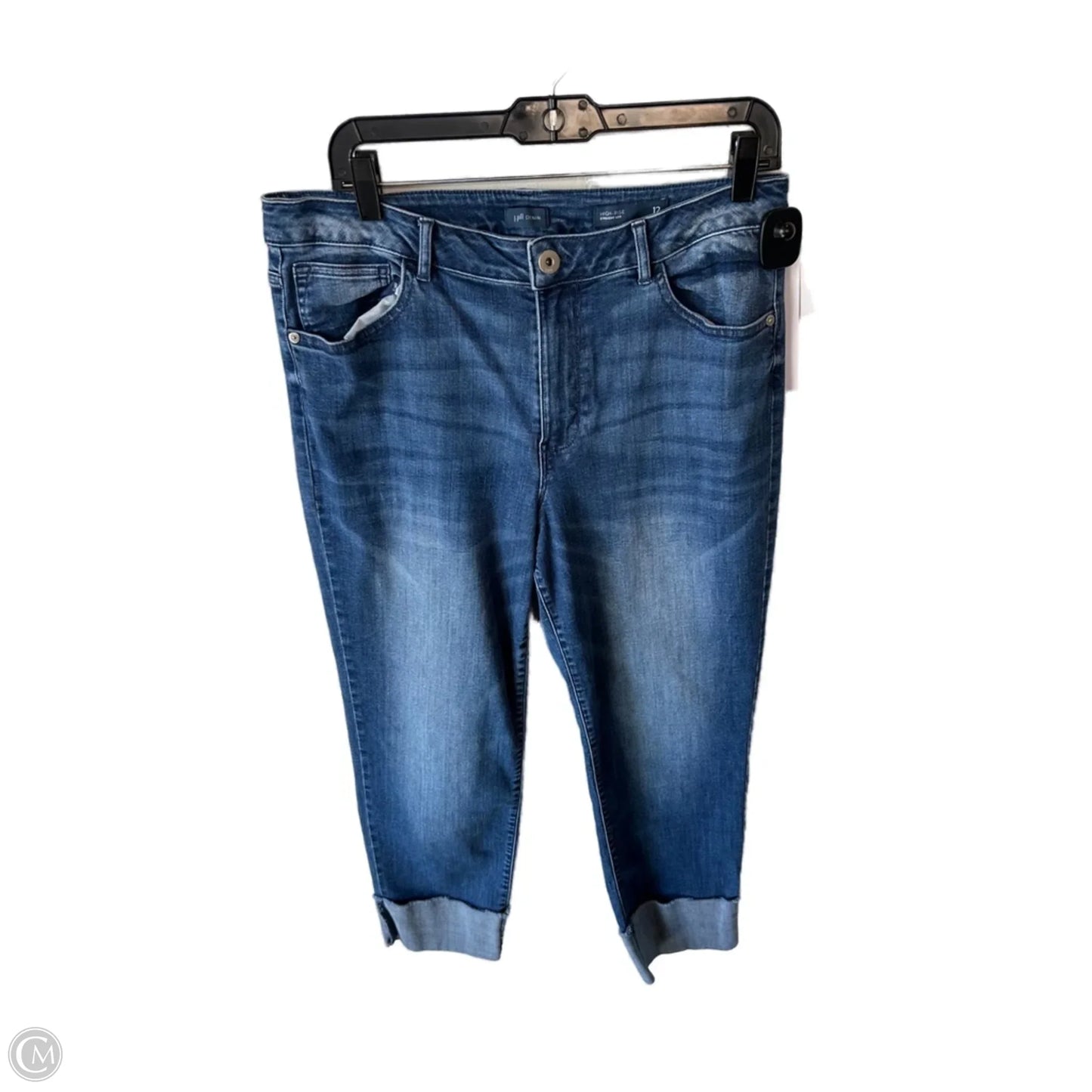 Jeans Straight By J. Jill In Blue Denim, Size: 12
