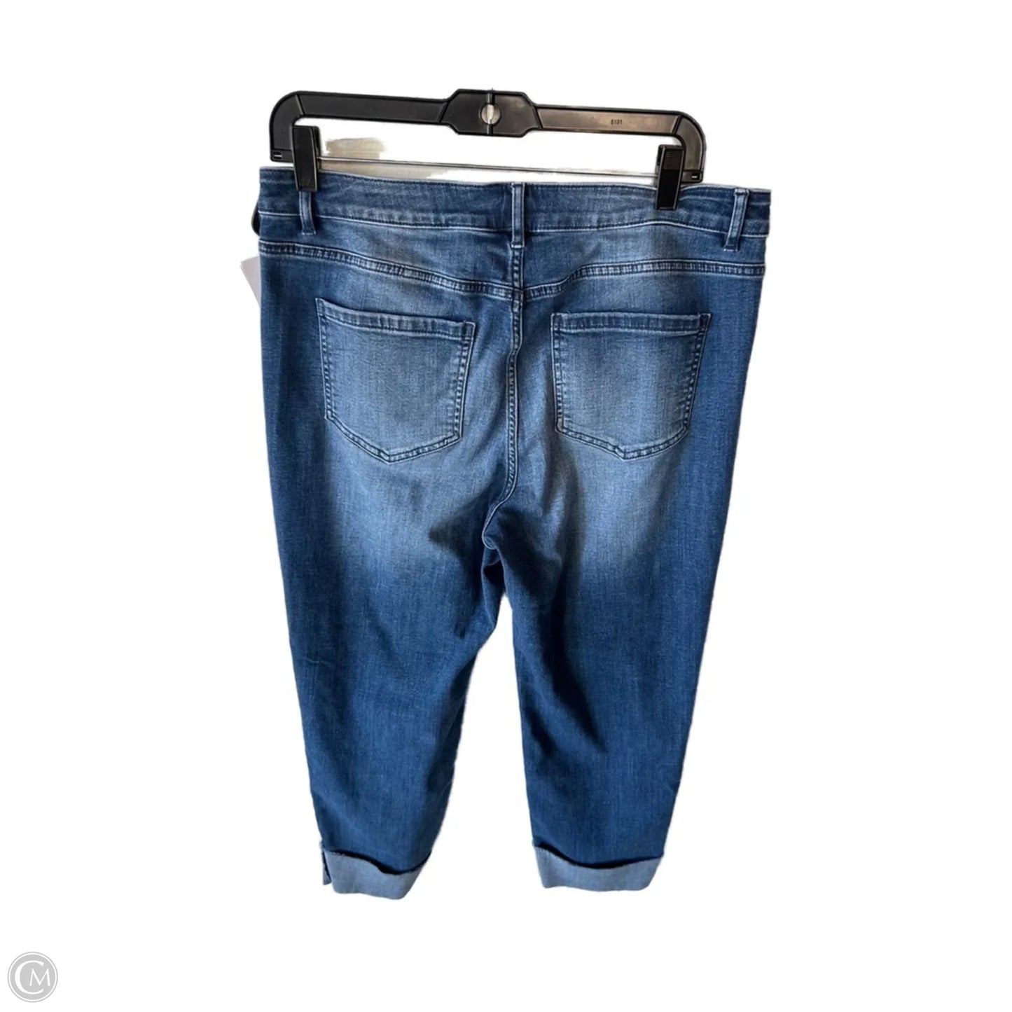 Jeans Straight By J. Jill In Blue Denim, Size: 12