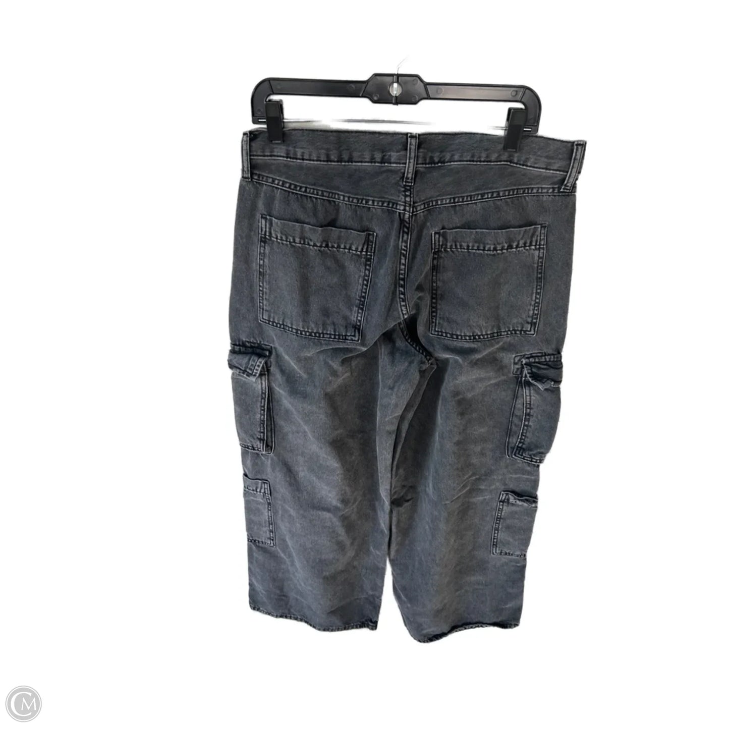 Jeans Wide Leg By Old Navy In Black Denim, Size: 12