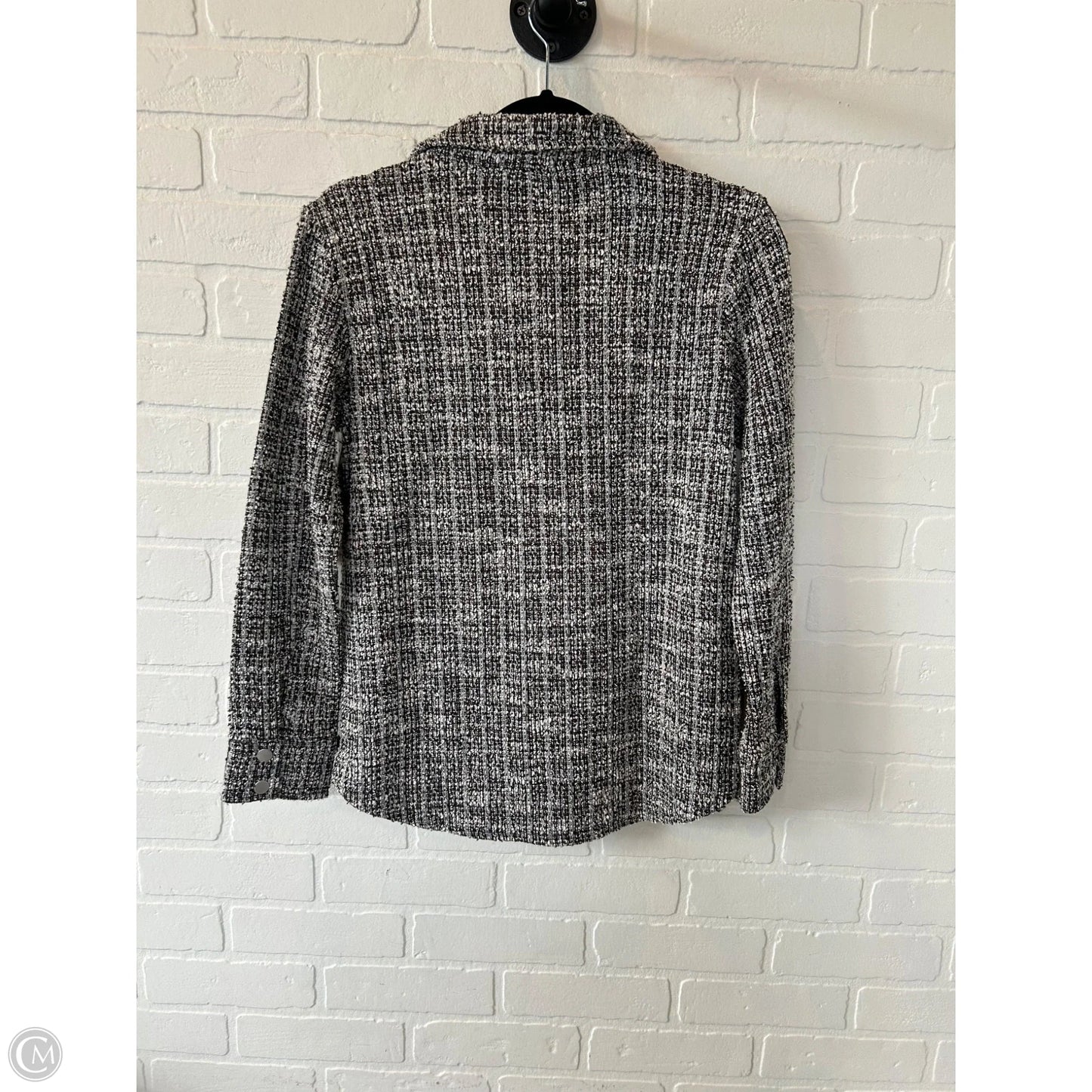 Jacket Shirt By Bb Dakota In Black & Brown, Size: Xs