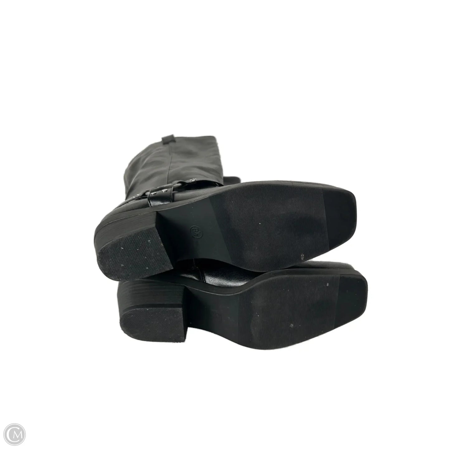 Boots Knee Heels By Universal Thread In Black, Size: 8.5