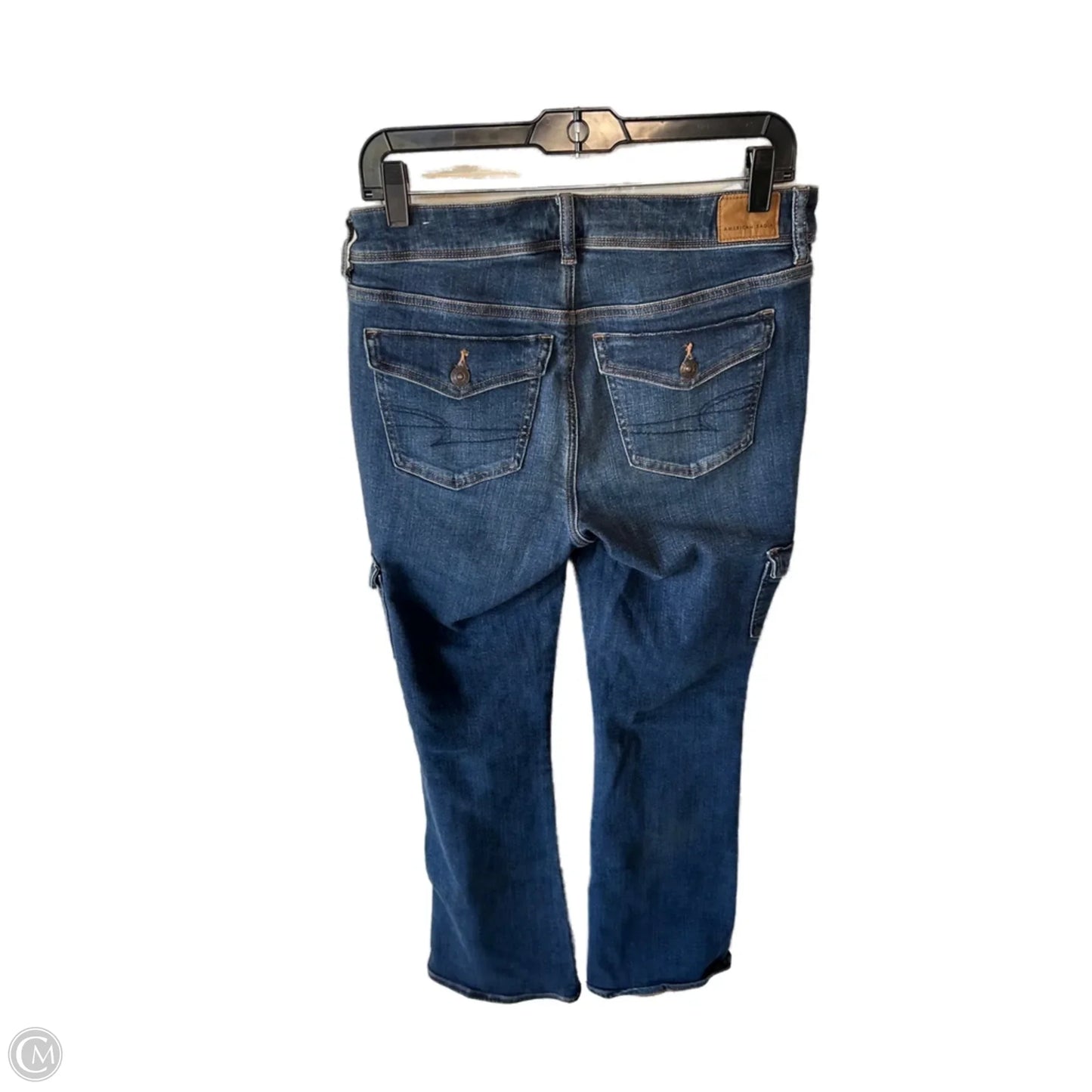 Jeans Boot Cut By American Eagle In Blue Denim, Size: 8