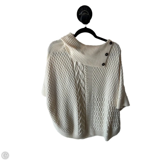 Poncho By Talbots In Cream, Size: 1x