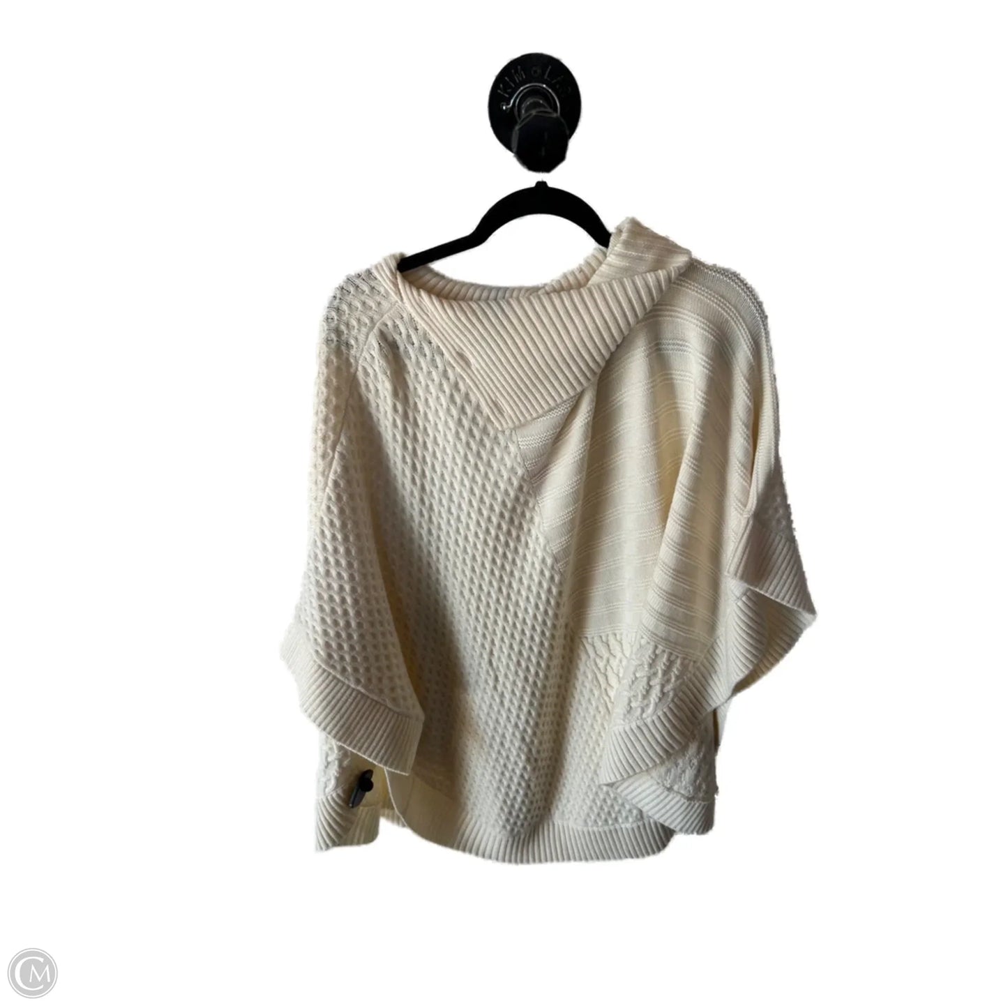 Poncho By Talbots In Cream, Size: 1x