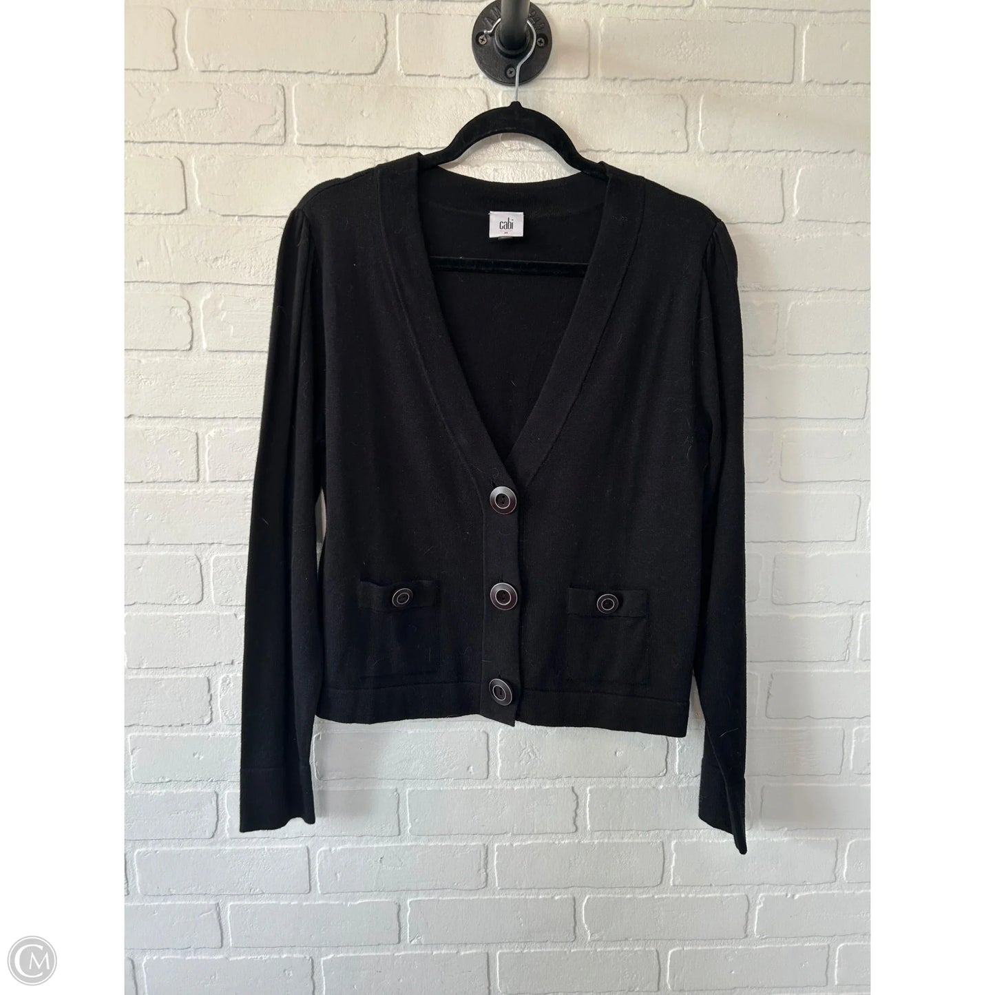 Sweater Cardigan By Cabi In Black, Size: M
