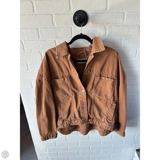 Jacket Denim By We The Free In Brown Denim, Size: S