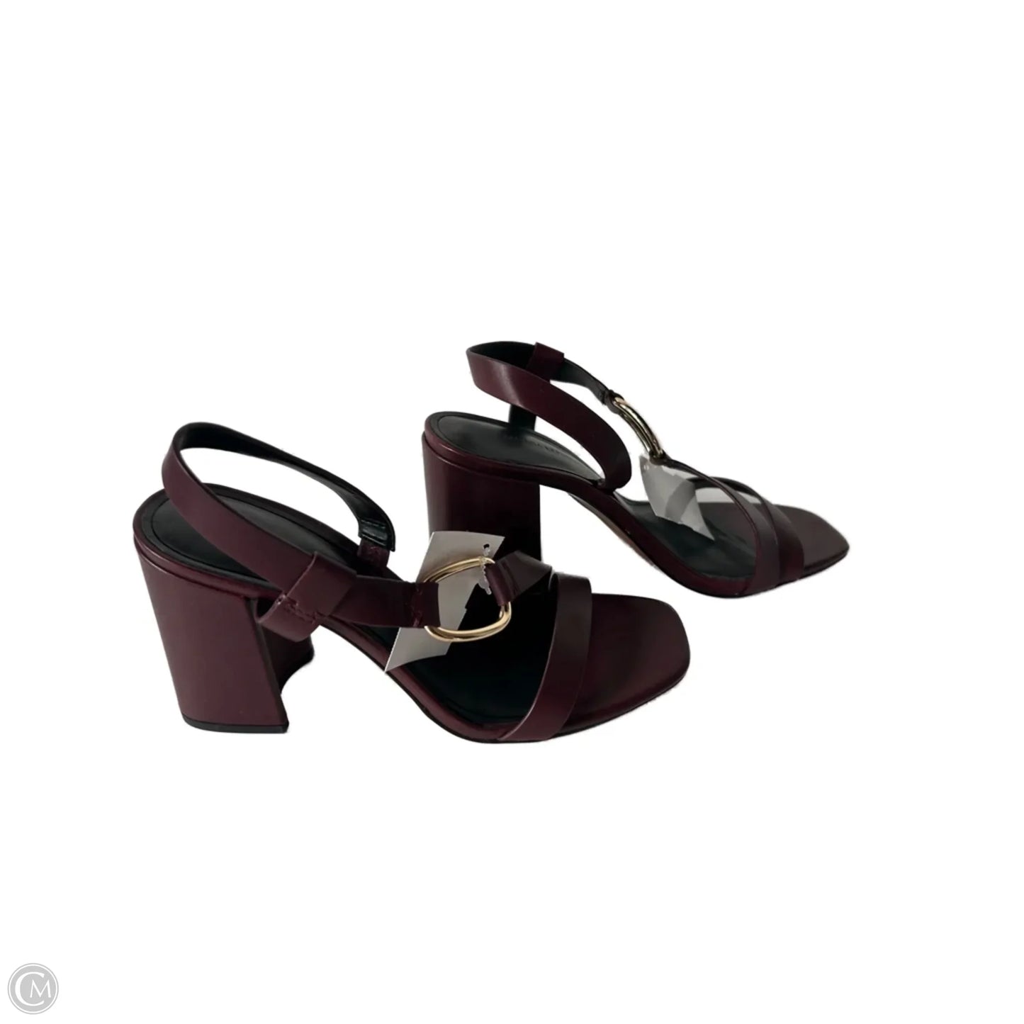 Sandals Heels Block By Banana Republic In Red, Size: 7