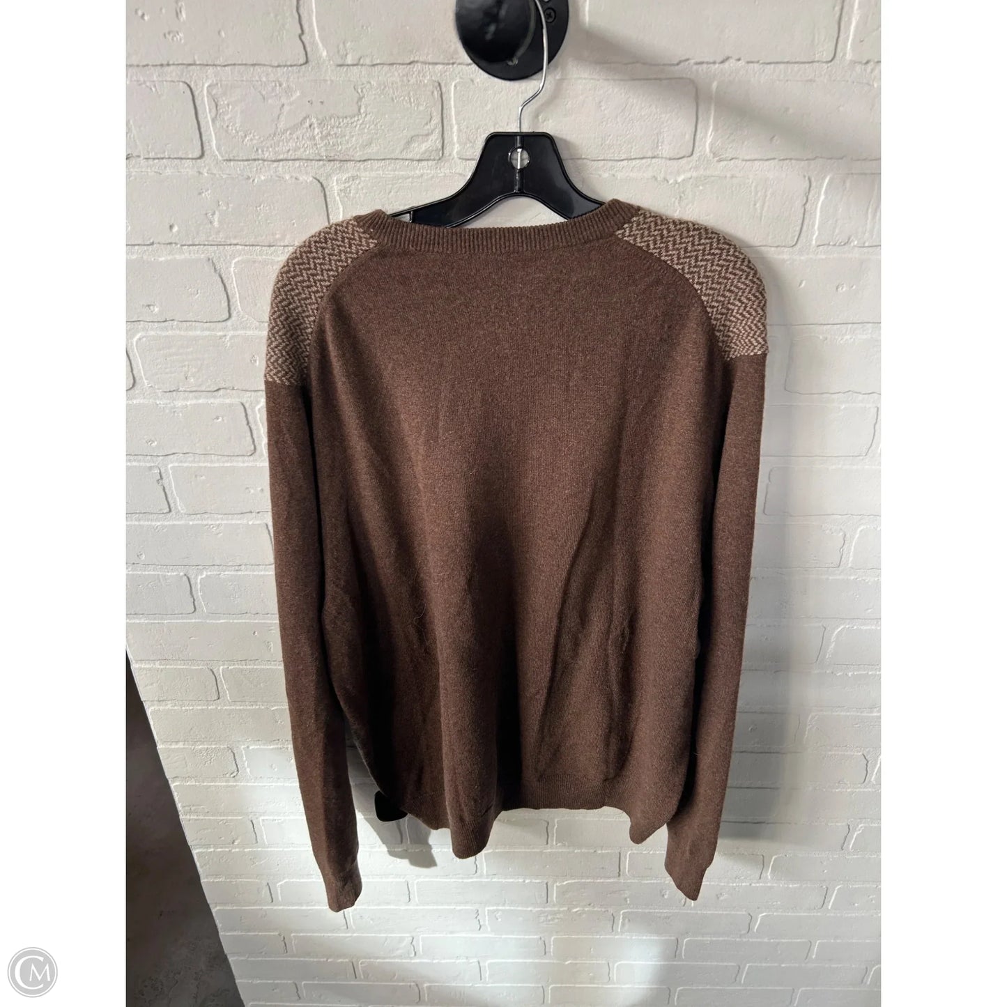 Sweater Cashmere By Brooks Brothers In Brown, Size: Xl