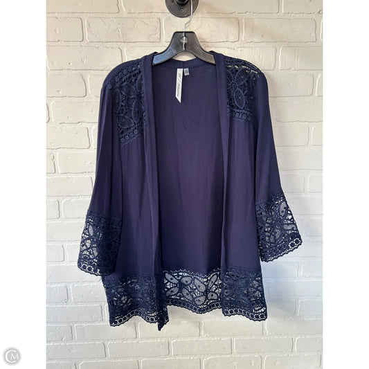 Cardigan By Ny Collection In Blue, Size: M