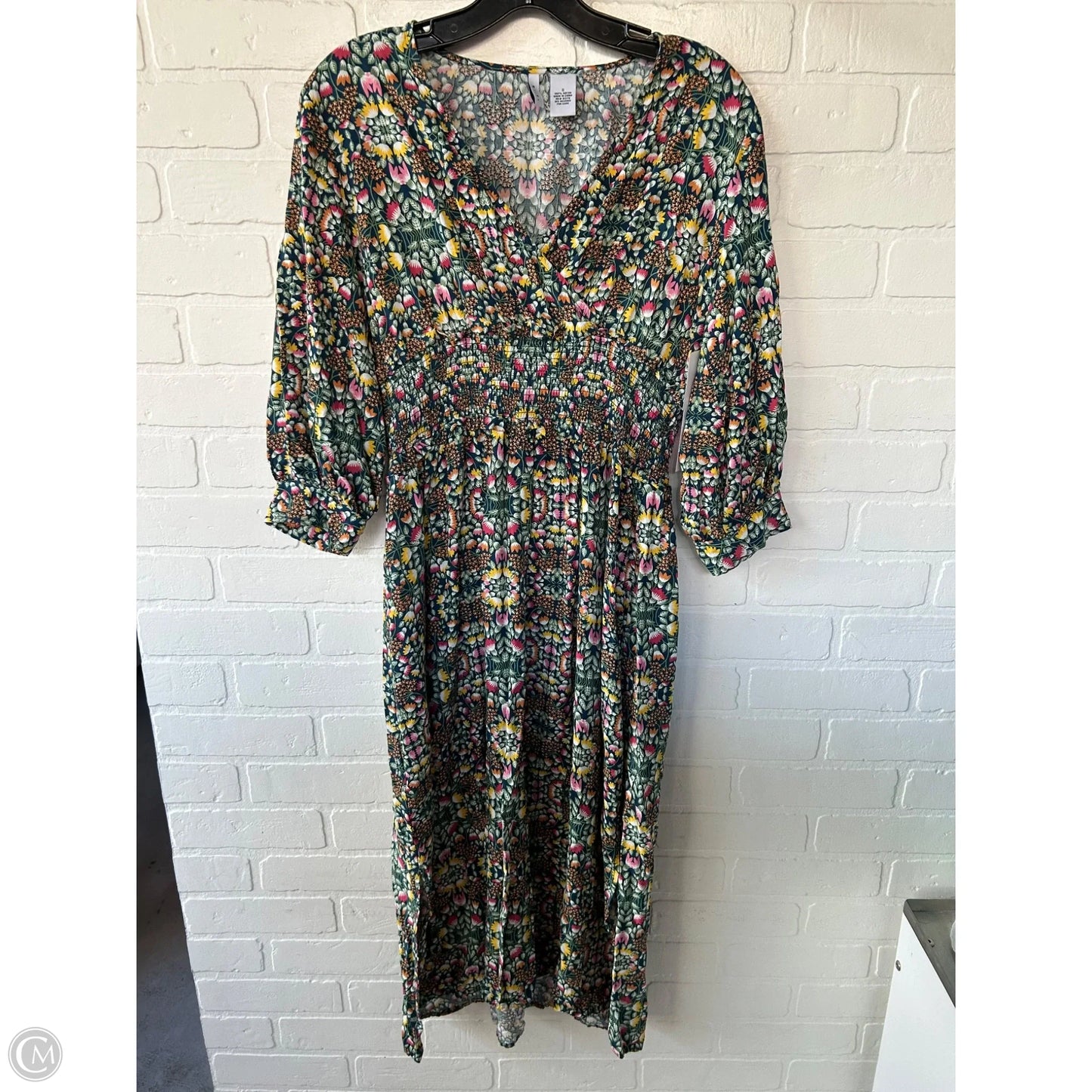 Dress Casual Maxi By Evie In Green & Yellow, Size: S